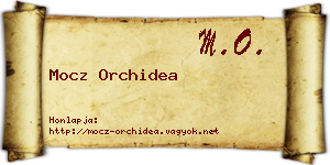 Mocz Orchidea névjegykártya